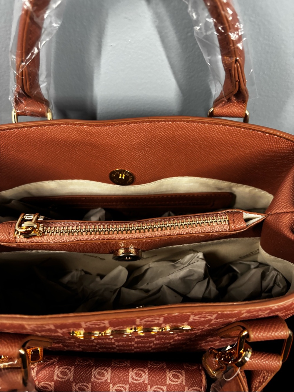 Bebe Adele Satchel Handbag with Matching Wallet - Picture 7 of 7